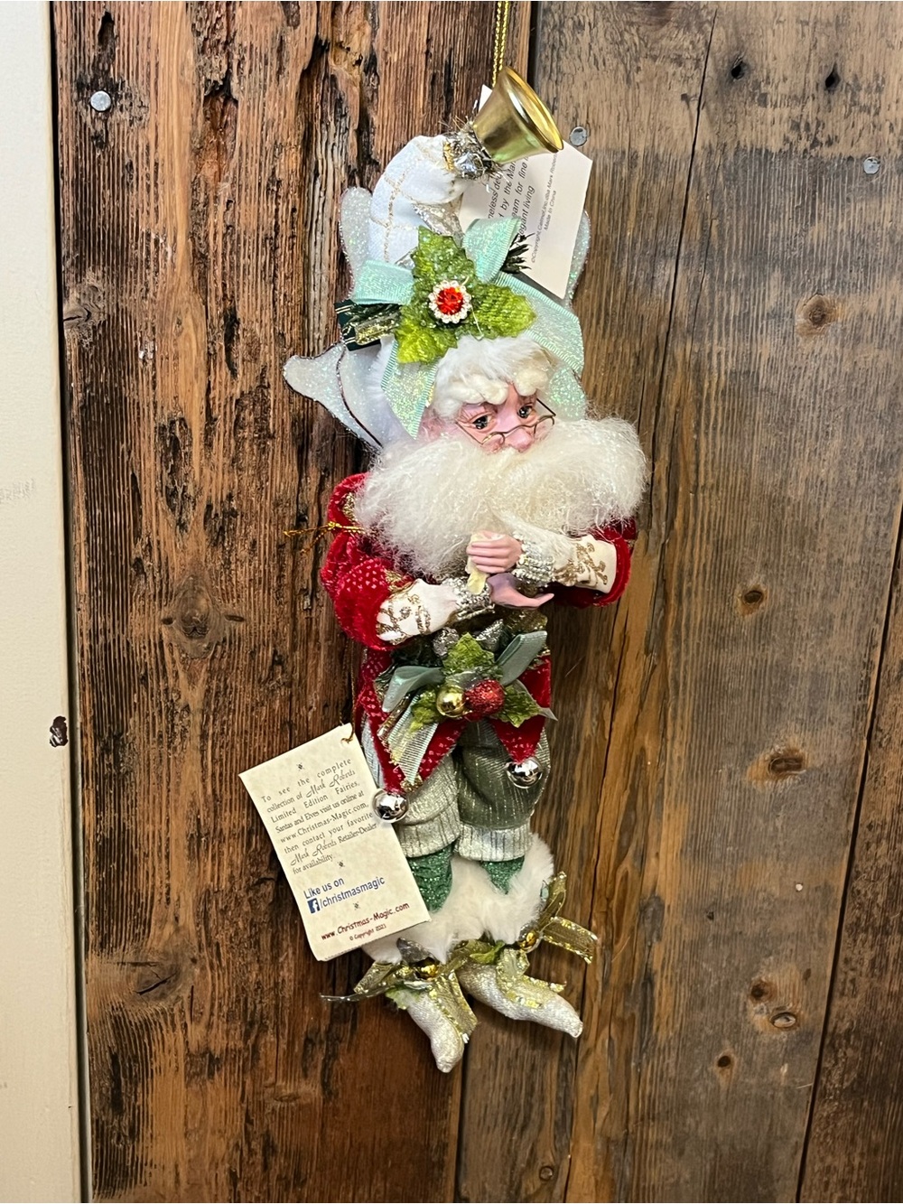Mark Roberts Fairy in Red and Green - Decorative Hanging Figurine